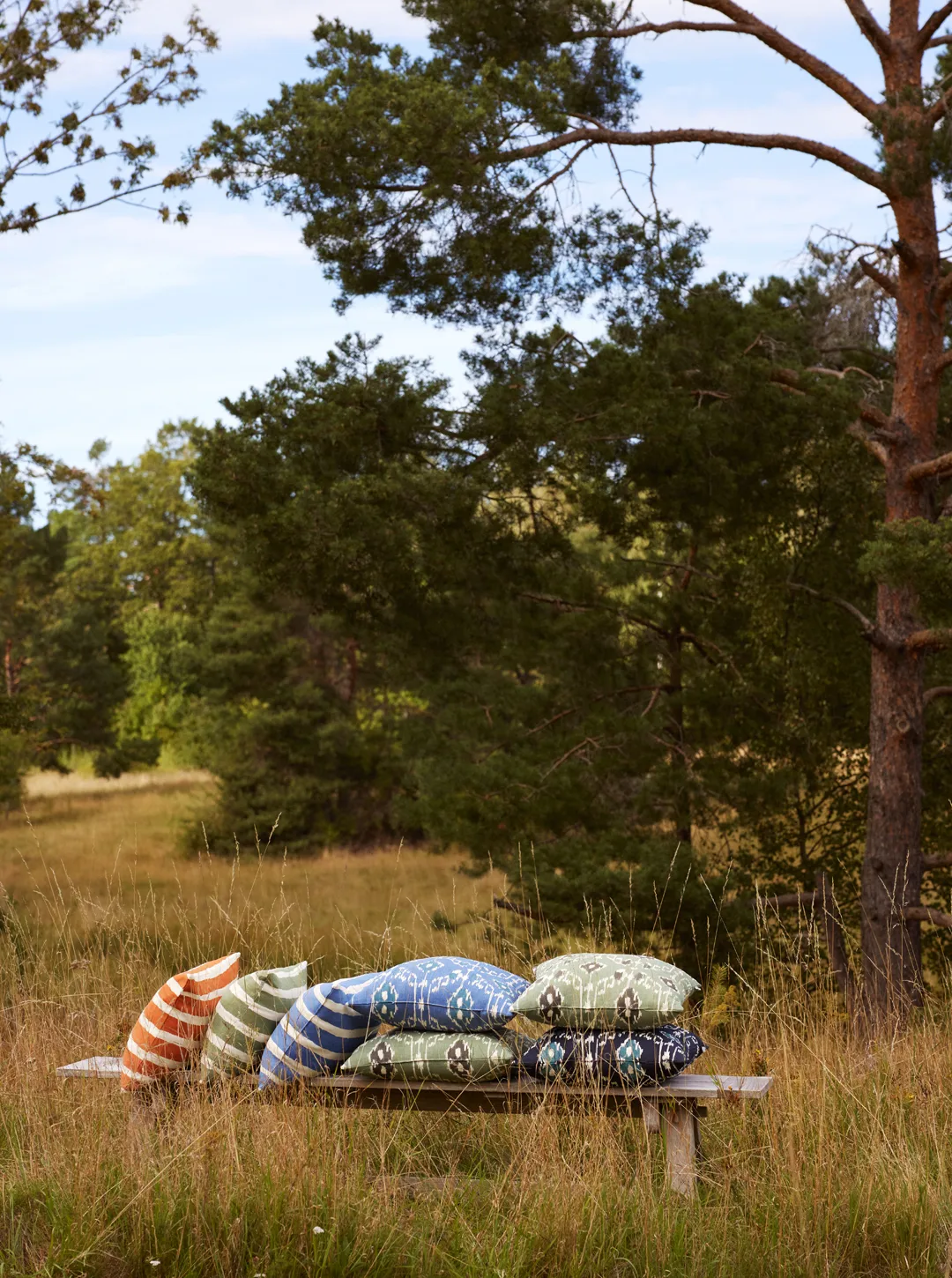 Coussin décoratif Kochi, Blue-heaven blue, 50x50 cm Chhatwal & Jonsson