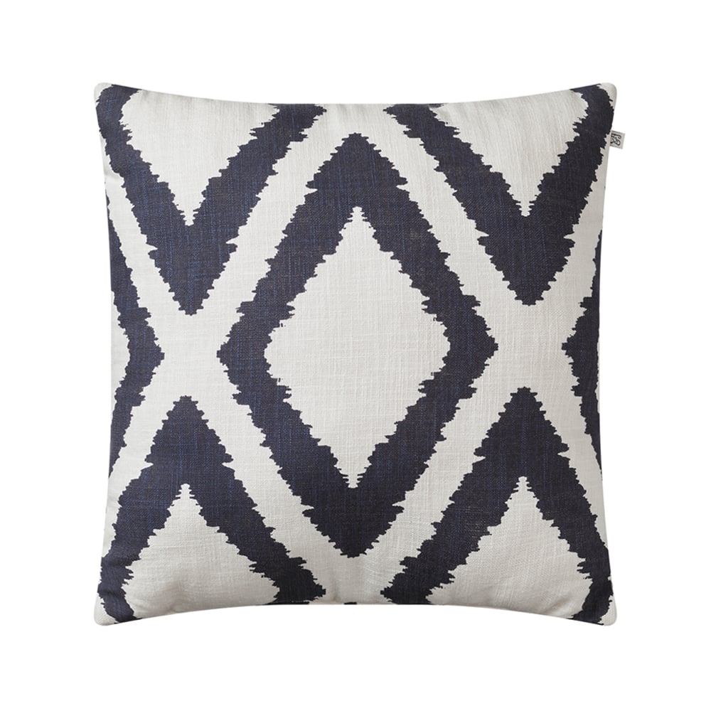 Chhatwal & Jonsson Coussin Diamond blue/offwhite | Design Scandinave | Coussins | Bleu