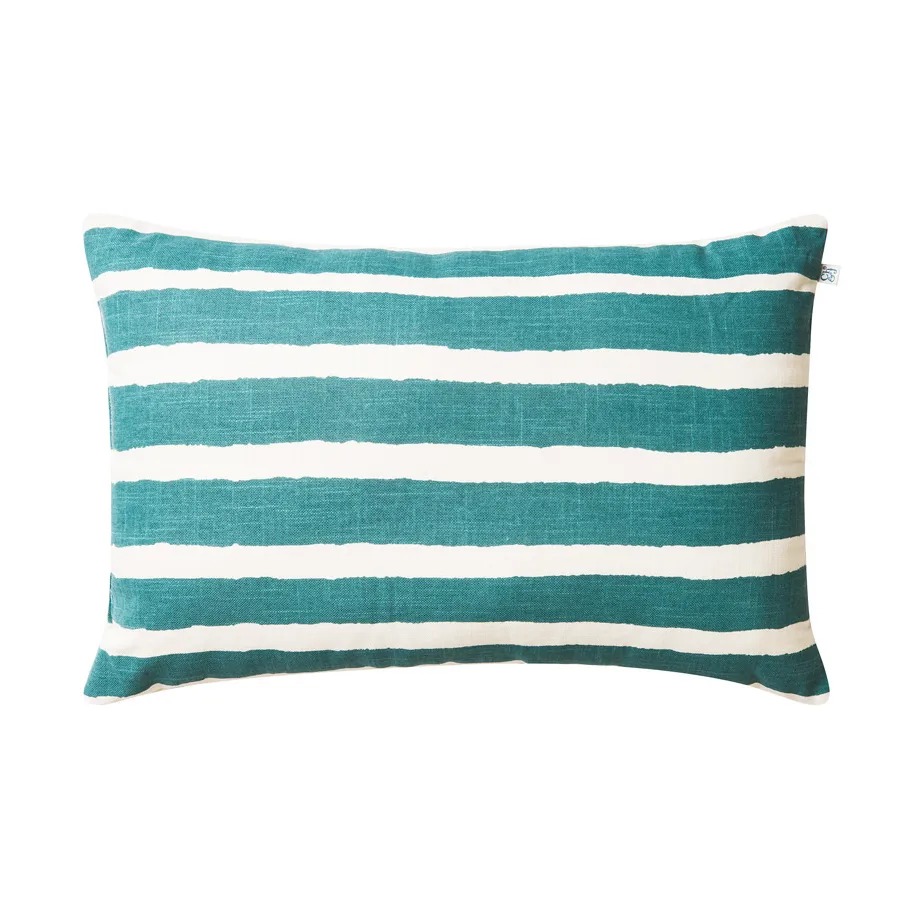 Coussin extérieur Block Stripe 40x60 cm, Heaven blue-off white Chhatwal & Jonsson