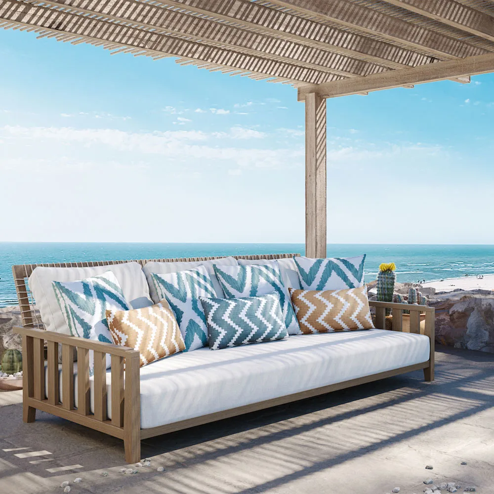 Coussin Ikat Sema, Grey/offwhite, 40 cm Chhatwal & Jonsson