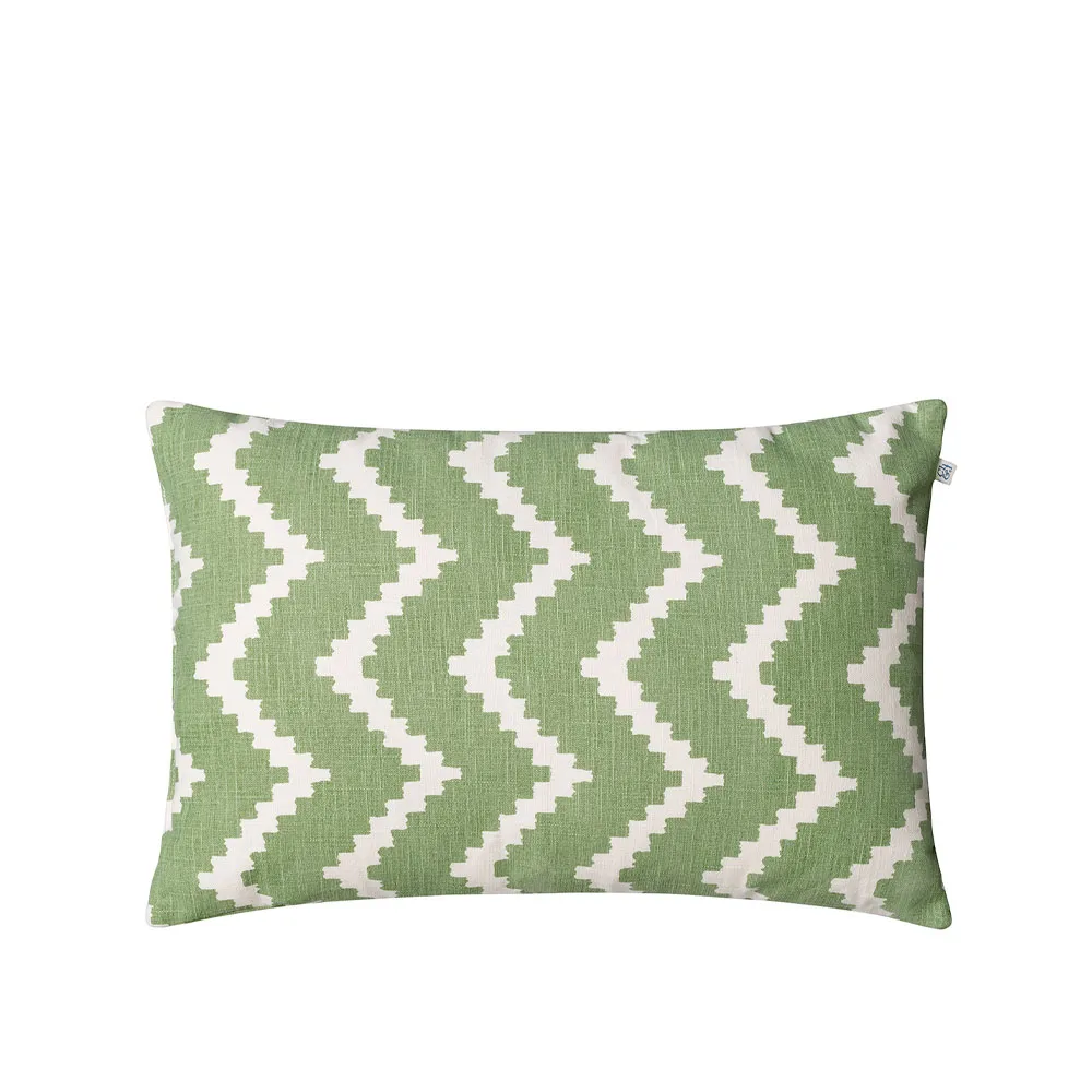 Coussin Ikat Sema, sage/off white, 40 cm Chhatwal & Jonsson