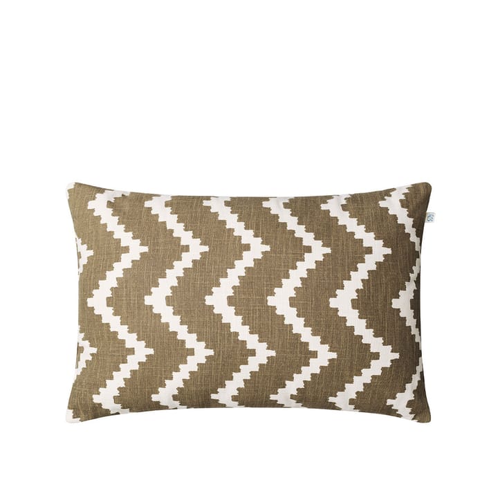 Coussin Ikat Sema - shitake/off white, 40 cm - Chhatwal & Jonsson