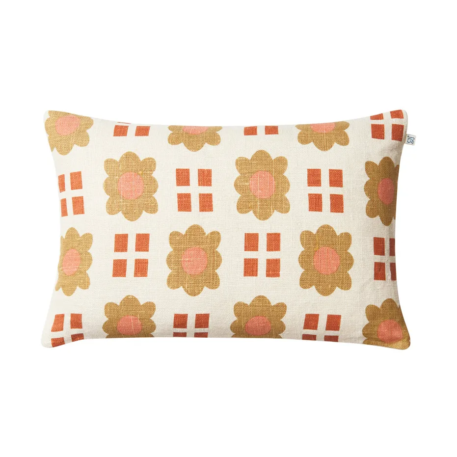 Coussin Lalit 40x60 cm, Rose-apricot orange-khaki Chhatwal & Jonsson