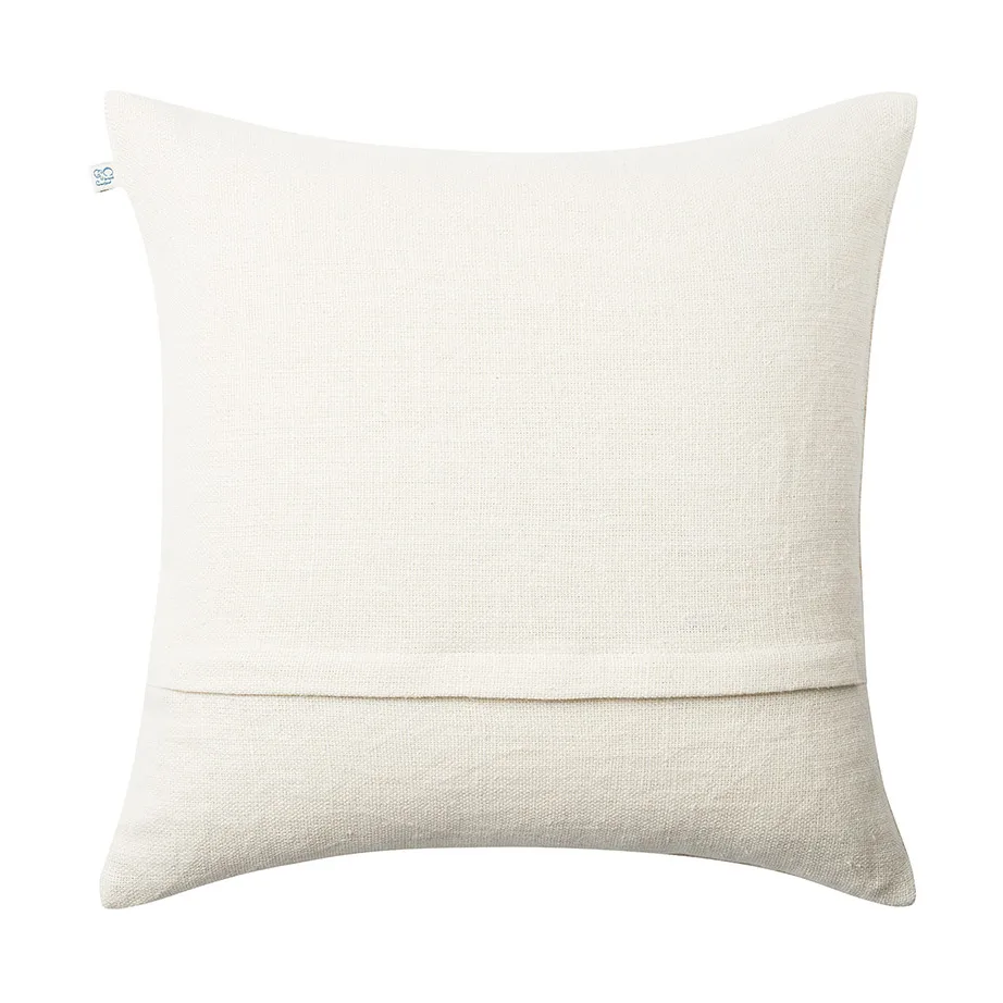 Coussin Marari, Apricot orange-khaki-rose, 50x50 cm Chhatwal & Jonsson