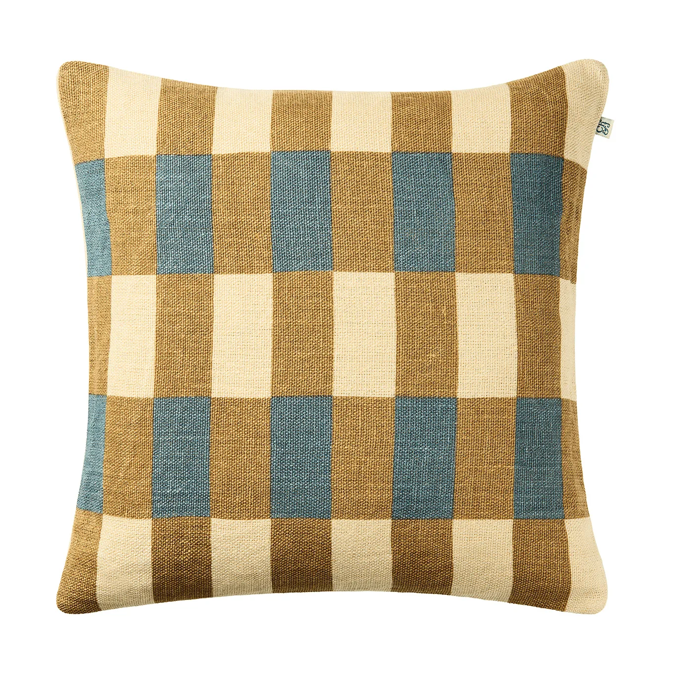 Coussin Marari, Khaki-Heaven Blue, 50x50 cm Chhatwal & Jonsson