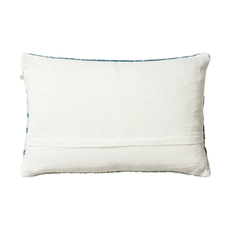 Coussin Sanskriti 40x60 cm, Heaven blue-offwhite-sand-aqua Chhatwal & Jonsson