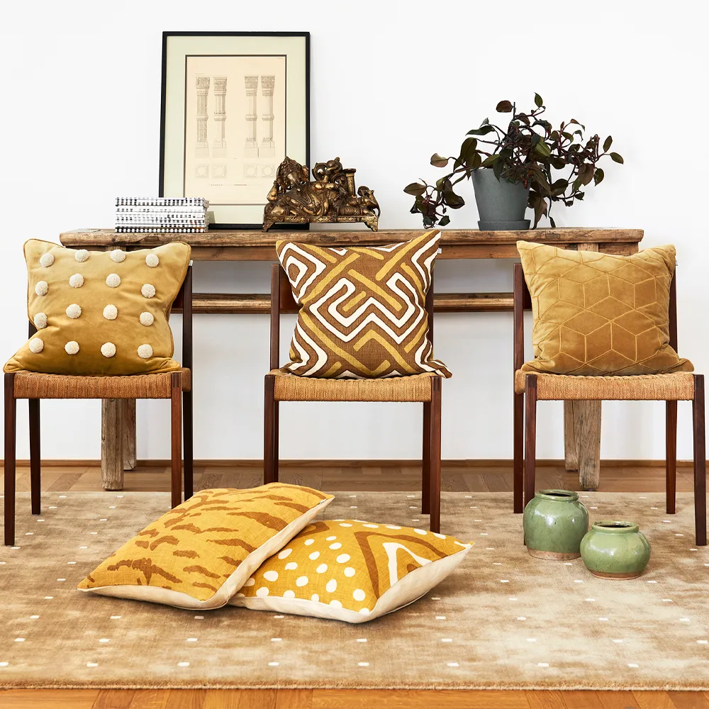 Coussin Shimla 50x50 cm, ivory Chhatwal & Jonsson