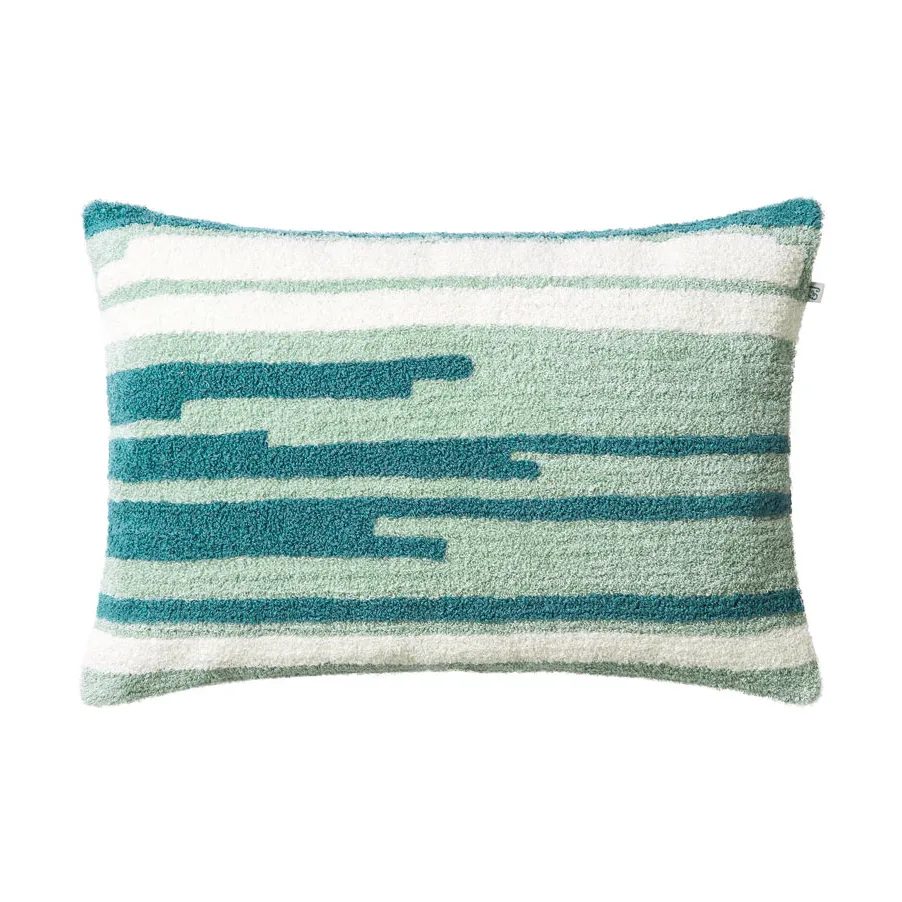 Coussin Stripe Asis 40x60 cm, Heaven blue-aqua-off white Chhatwal & Jonsson