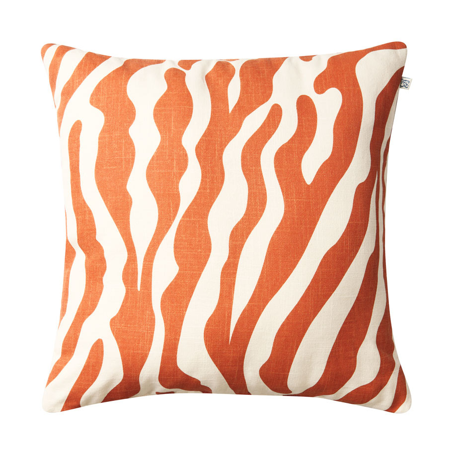 Chhatwal & Jonsson Coussin Zebra Outdoor 50x50 cm Apricot orange-off white