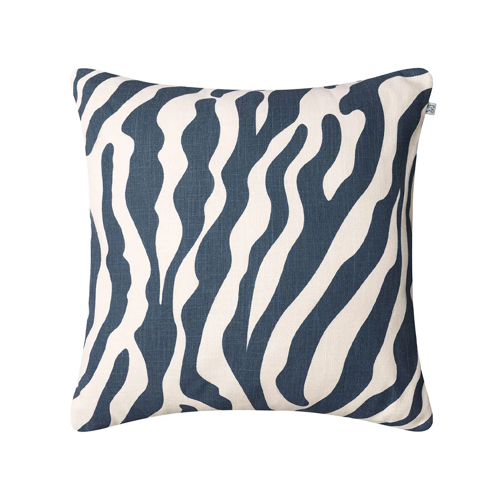 Coussin Zebra Outdoor 50x50 cm, blue/off white, 50 cm Chhatwal & Jonsson