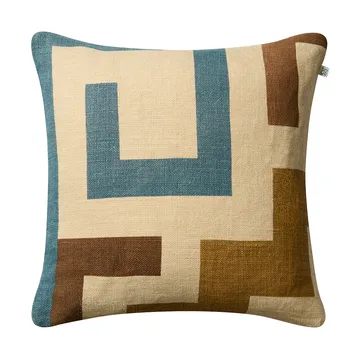 Housse de coussin Aman 50x50 cm - Heaven blue-taupe-khaki - Chhatwal & Jonsson