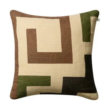Housse de coussin Aman 50x50 cm - Taupe-cactus green-brown - Chhatwal & Jonsson