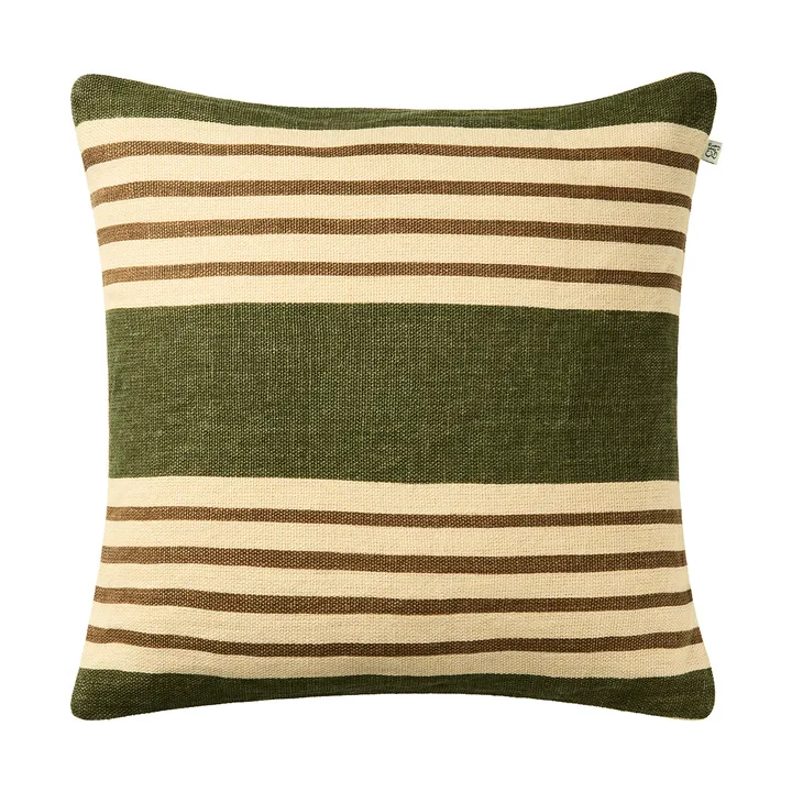 Housse de coussin Aria - Cactus green-taupe, 50x50 cm - Chhatwal & Jonsson