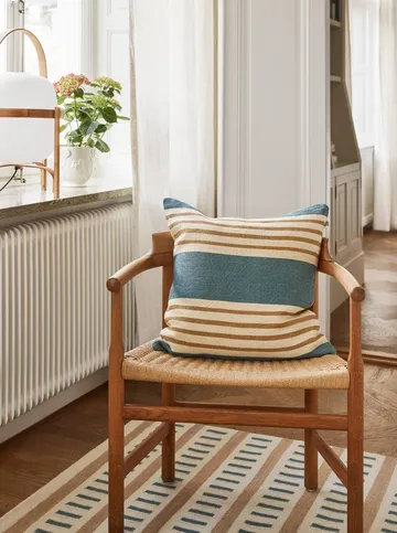Housse de coussin Aria - Heaven blue-khaki, 50x50 cm - Chhatwal & Jonsson