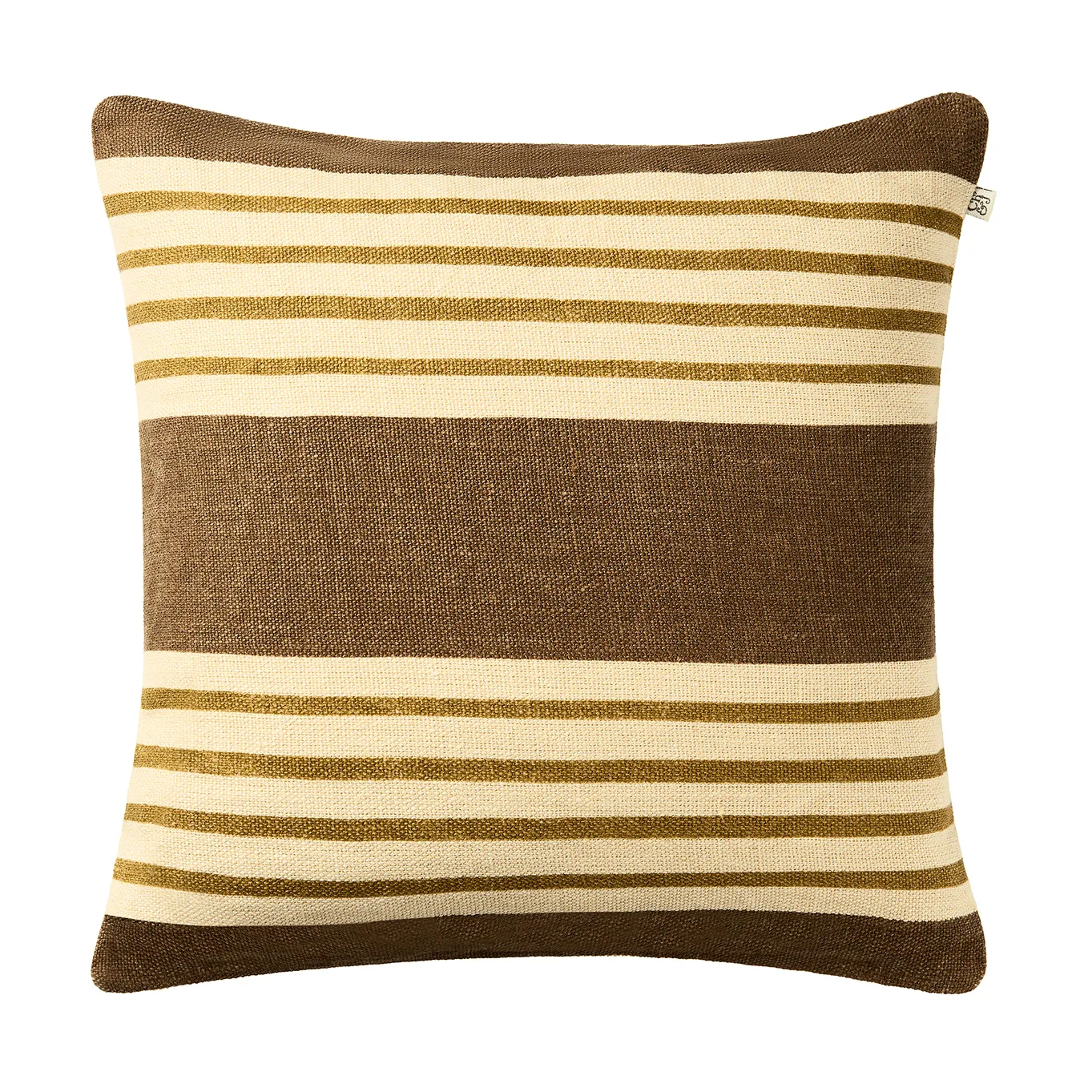 Housse de coussin Aria, Taupe-masala yellow, 50x50 cm Chhatwal & Jonsson