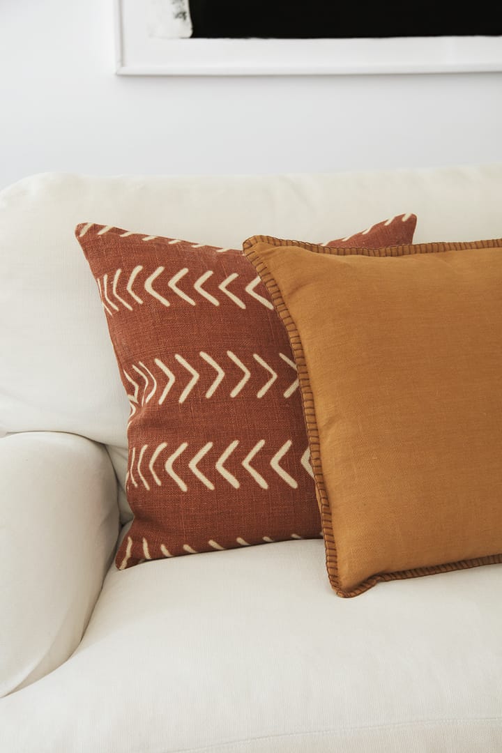 Housse de coussin Arun 50x50 cm, Jaune masala-taupe Chhatwal & Jonsson