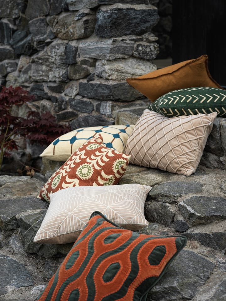 Housse de coussin Arun 50x50 cm, Jaune masala-taupe Chhatwal & Jonsson