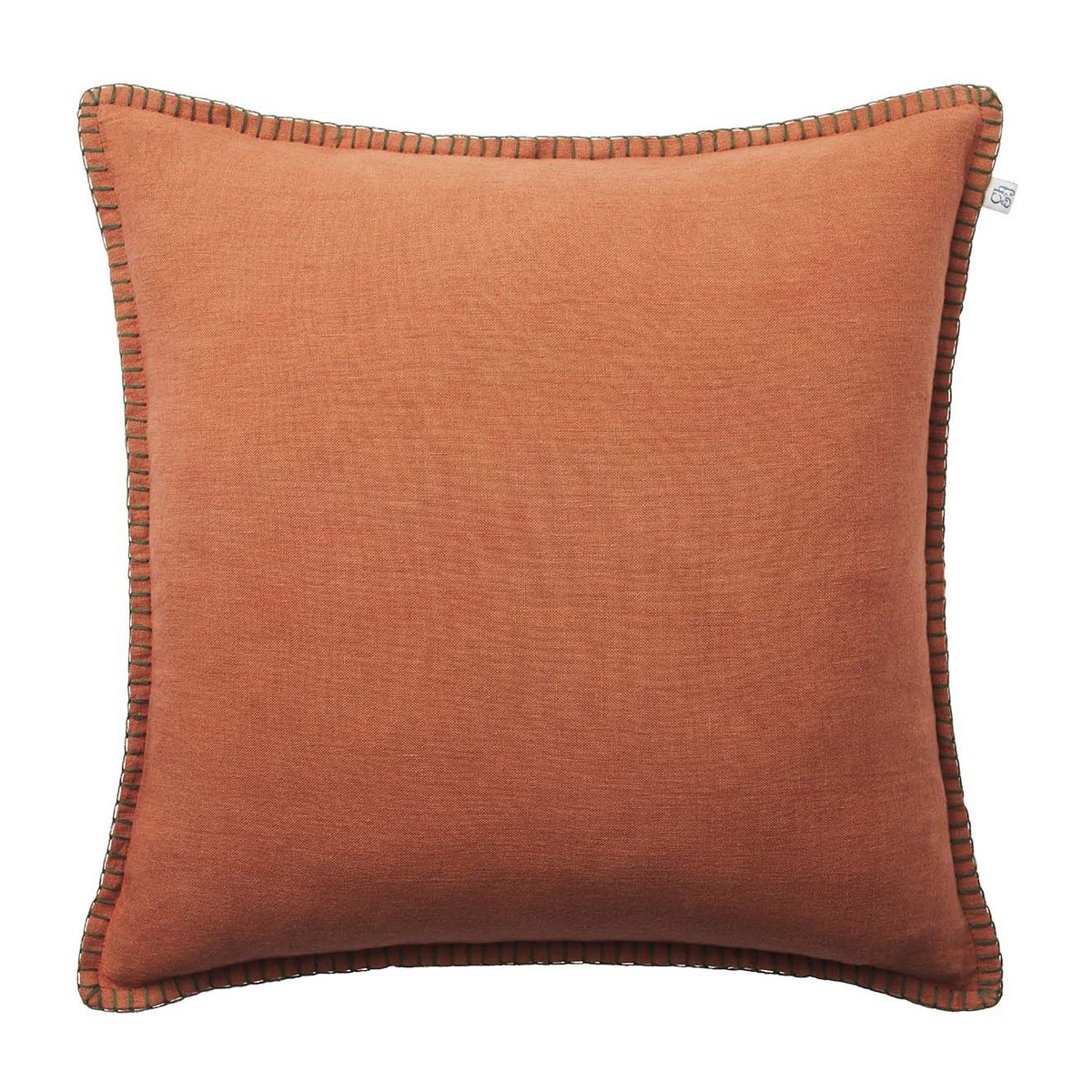 Chhatwal & Jonsson Housse de coussin Arun 50x50 cm Terre cuite-vert forêt