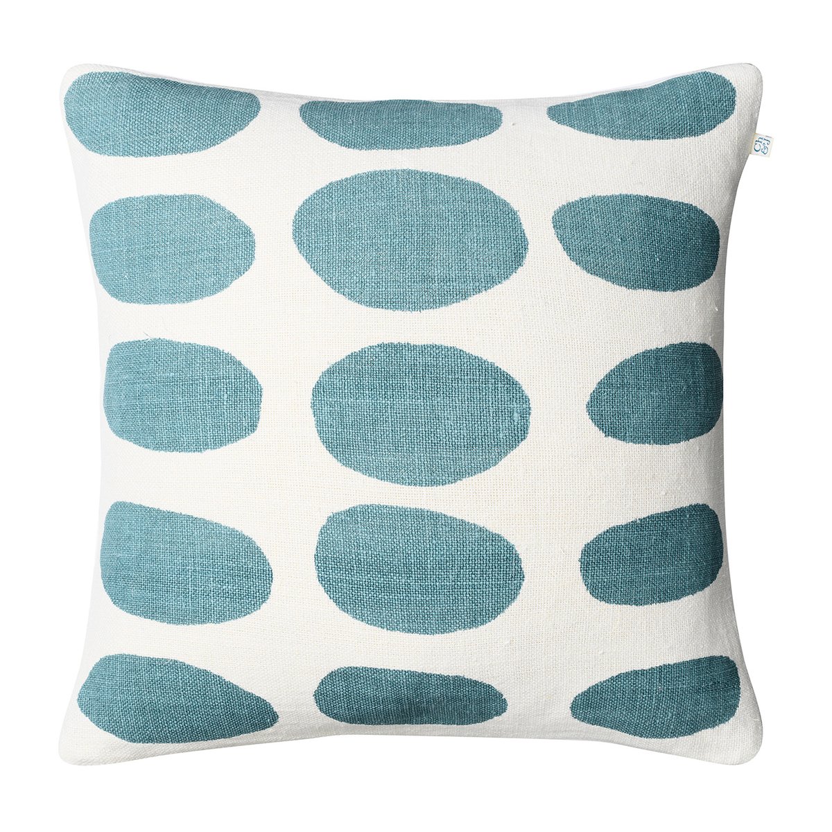 Chhatwal & Jonsson Housse de coussin Asim 50x50 cm Off white-heaven blue