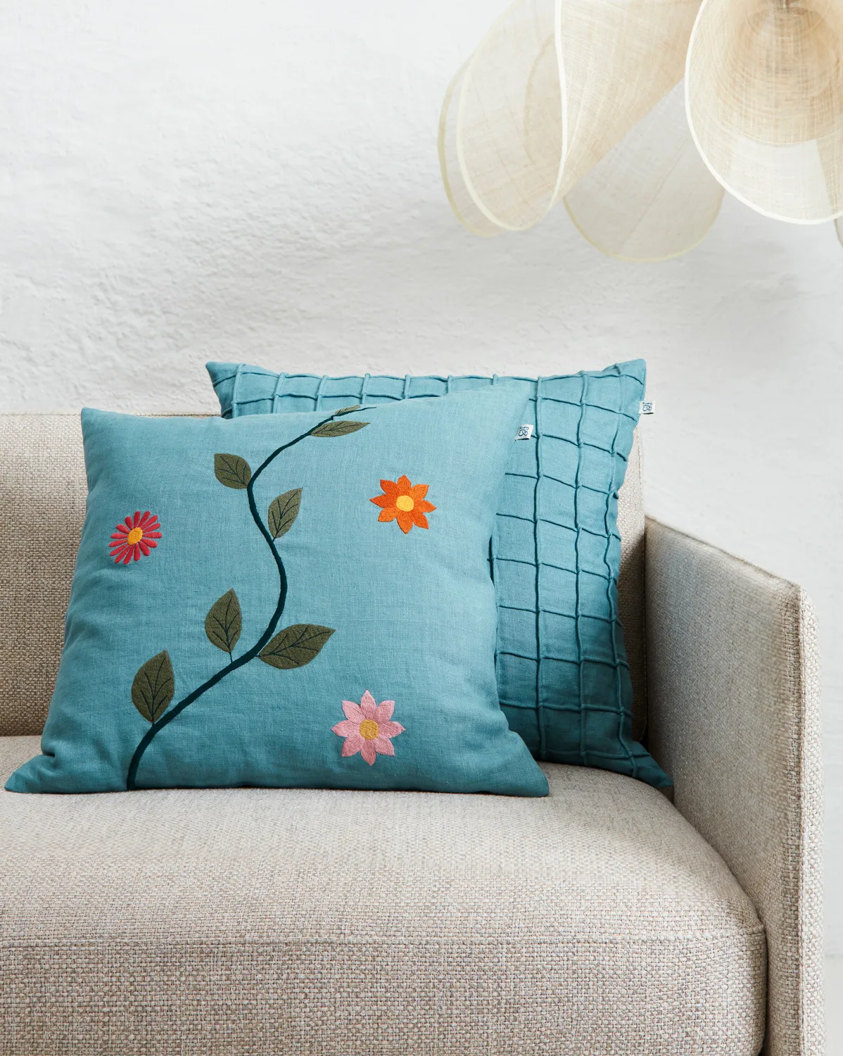 Housse de coussin Bloom 50x50 cm, Heaven Blue Chhatwal & Jonsson