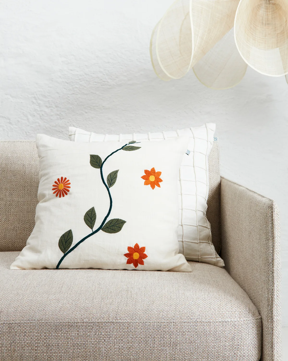 Housse de coussin Bloom 50x50 cm, White Chhatwal & Jonsson