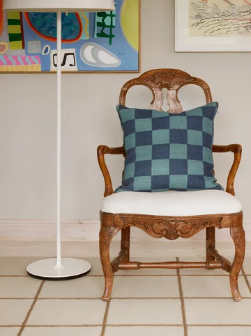 Housse de coussin Buffalo Check - Heaven blue-palace blue, 50x50 cm - Chhatwal & Jonsson