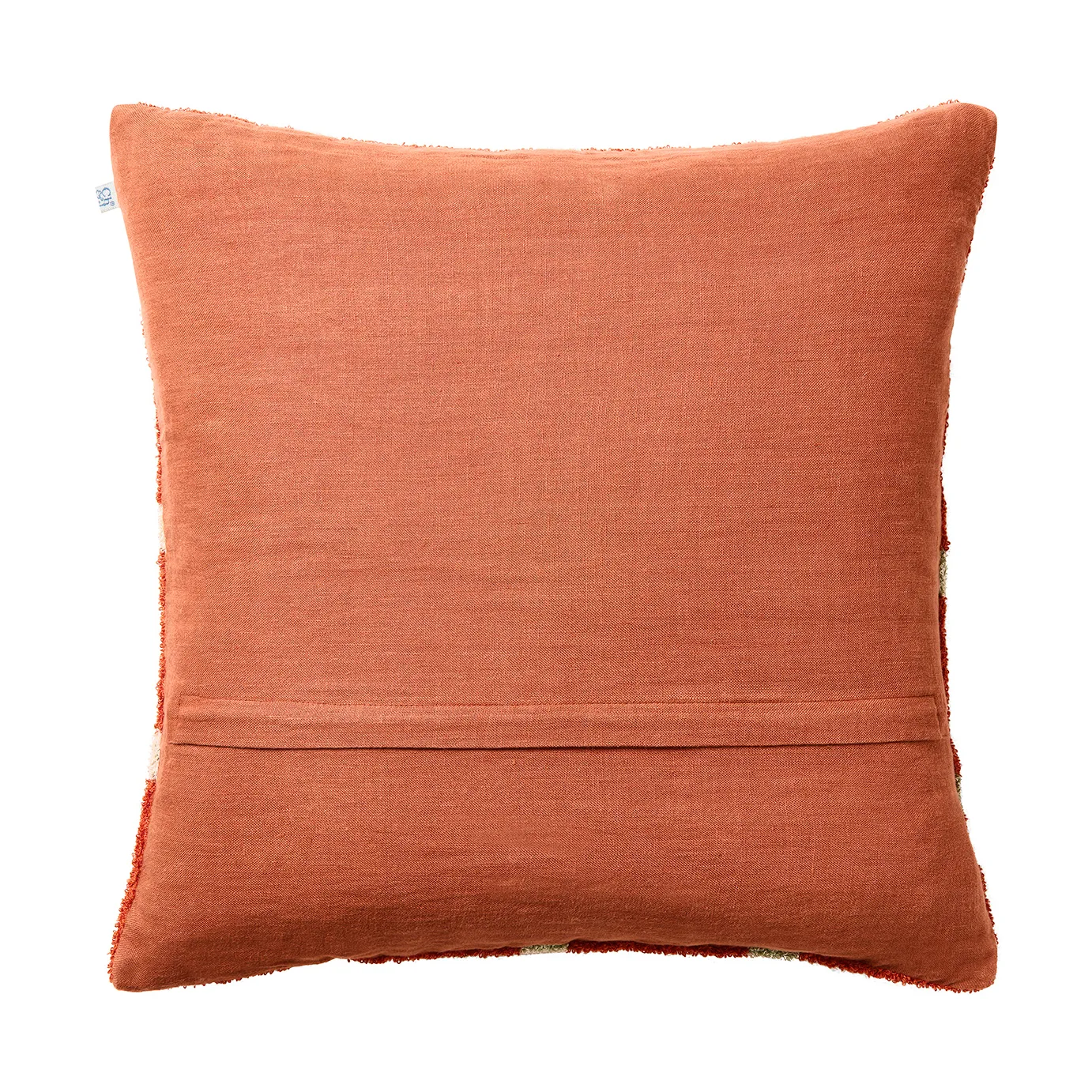 Housse de coussin Check 50x50 cm, Apricot orange-aqua Chhatwal & Jonsson