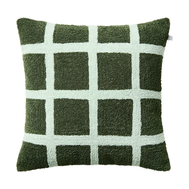 Housse de coussin Check 50x50 cm - Cactus green-aqua - Chhatwal & Jonsson