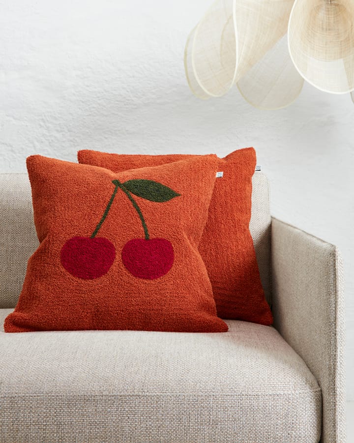 Housse de coussin Cherry 50x50 cm, Apricot orange-red-green Chhatwal & Jonsson