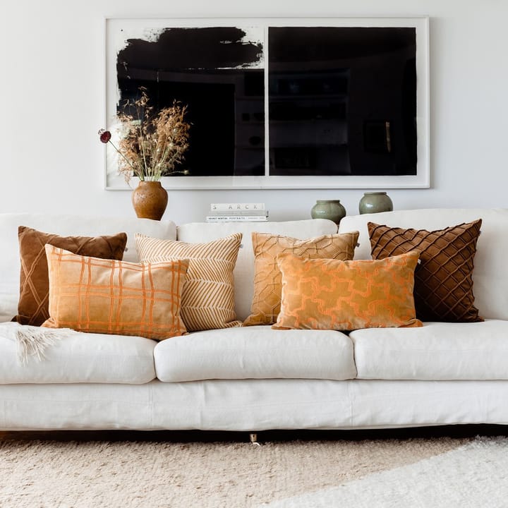 Housse de coussin Deva 50x50 cm, Cognac Chhatwal & Jonsson