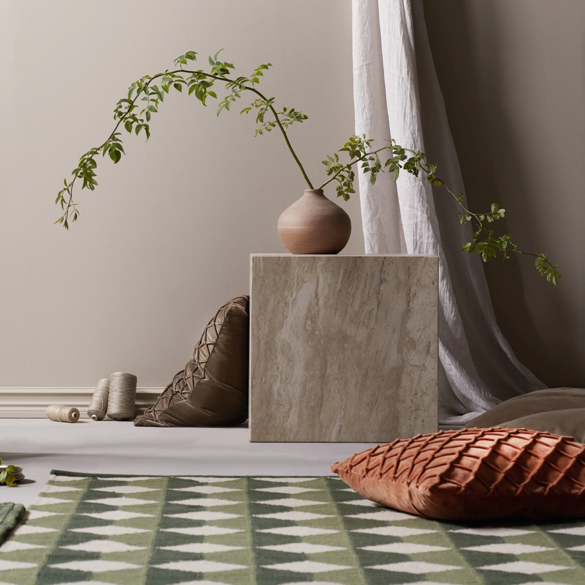 Housse de coussin Deva 50x50 cm, Rust Chhatwal & Jonsson