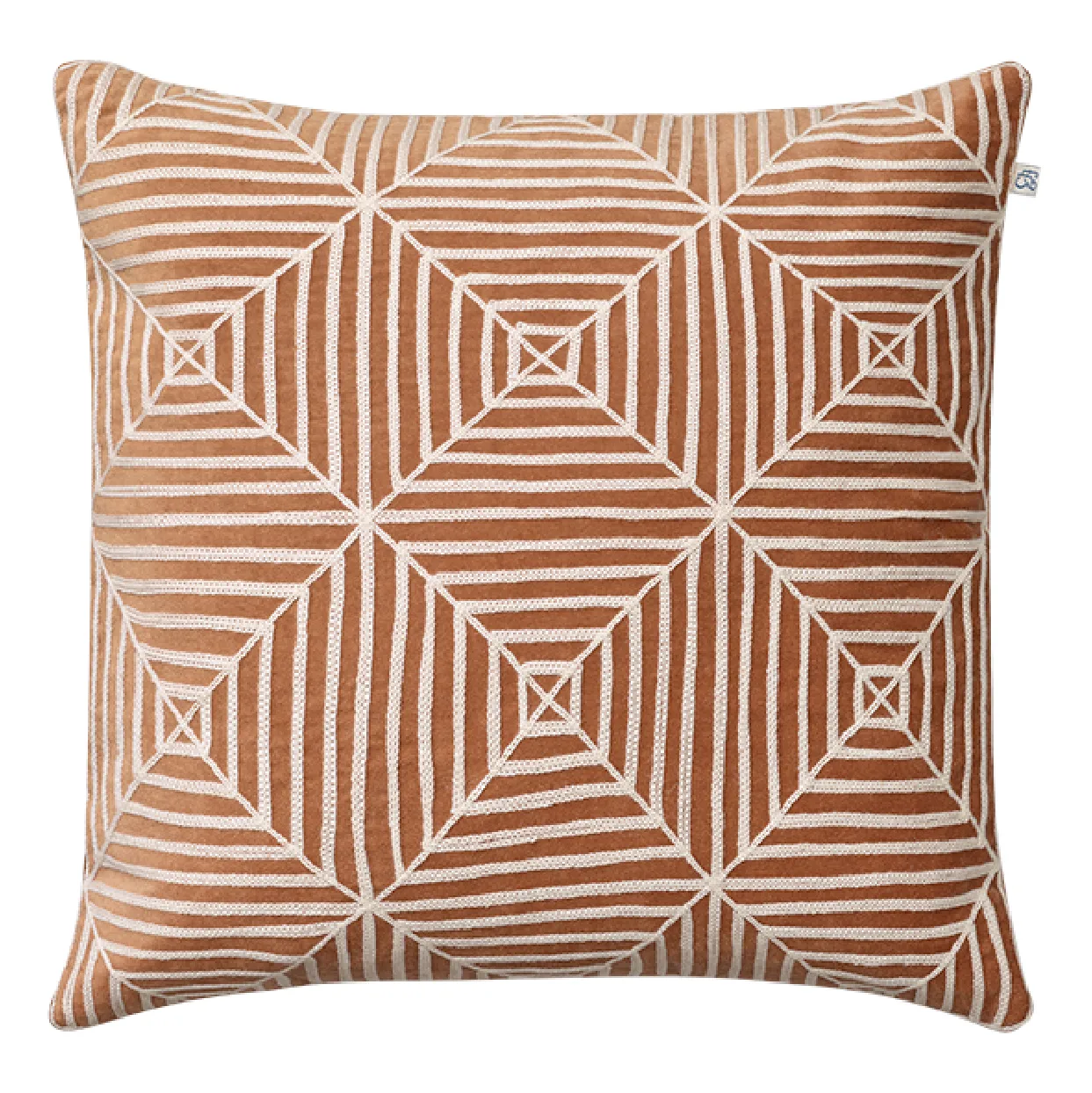 Housse de coussin Embroidered Kulgam 50x50 cm, Taupe Chhatwal & Jonsson