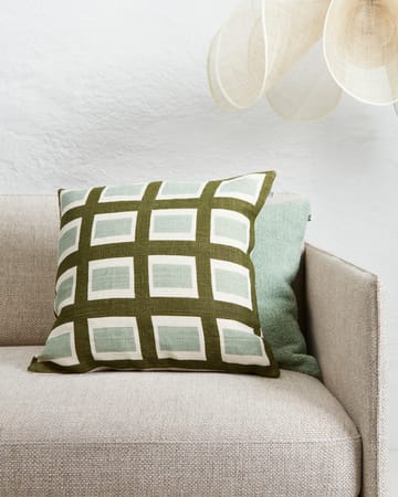 Housse de coussin Hira 50x50 cm - Cactus Green/Aqua - Chhatwal & Jonsson