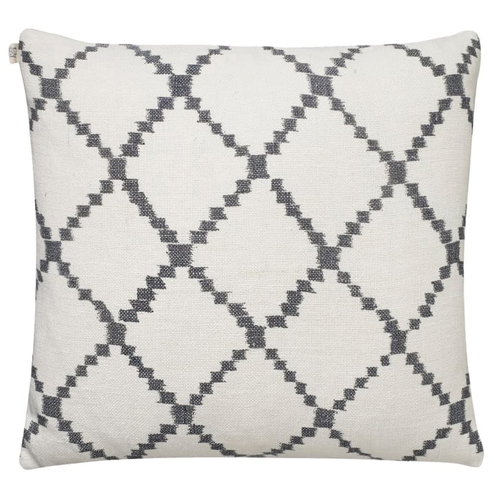 Housse de coussin Ikat Kerela 50 x 50 cm - Blanc – gris - Chhatwal & Jonsson