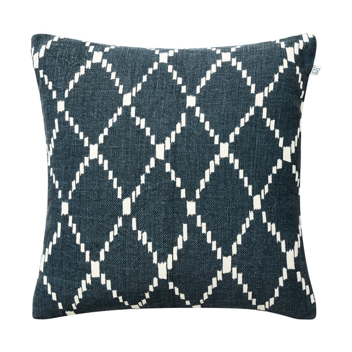 Housse de coussin Ikat Kerela 50 x 50 cm - Bleu – blanc - Chhatwal & Jonsson