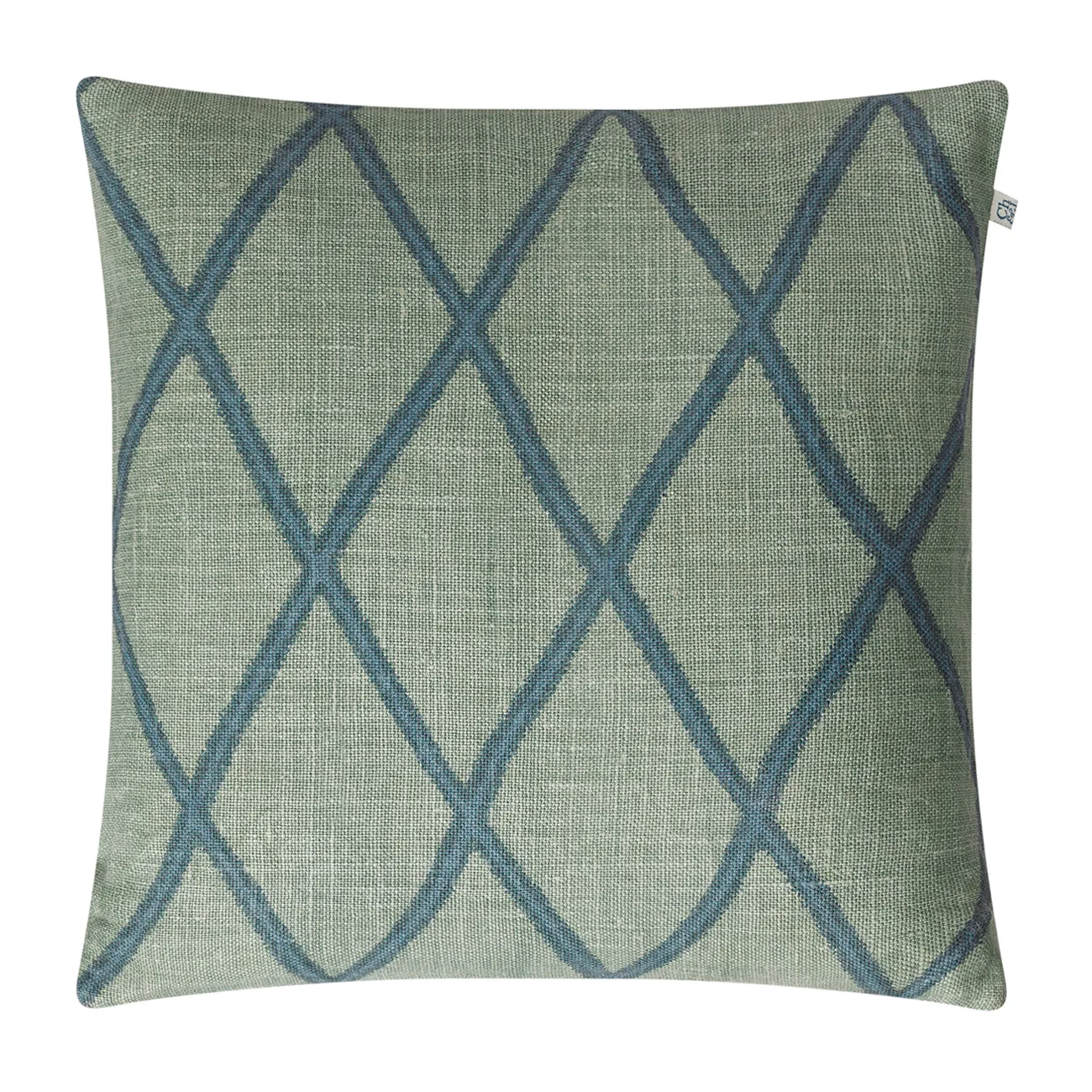 Housse de coussin Ikat Orissa 50 x 50 cm, Aqua-heaven blue Chhatwal & Jonsson