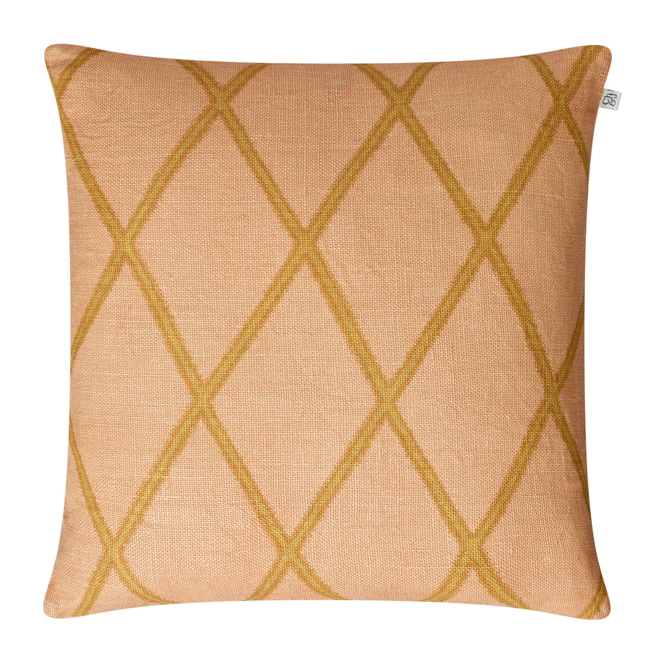 Housse de coussin Ikat Orissa 50 x 50 cm, Rose-spicy yellow Chhatwal & Jonsson