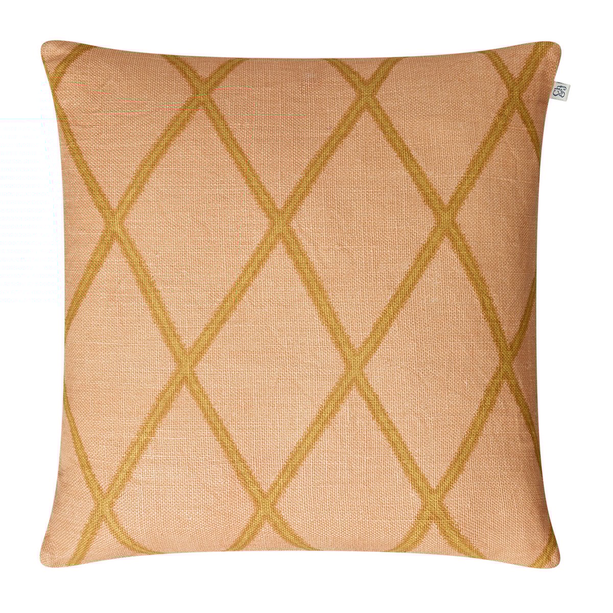 Chhatwal & Jonsson Housse de coussin Ikat Orissa 50 x 50 cm Rose-spicy yellow