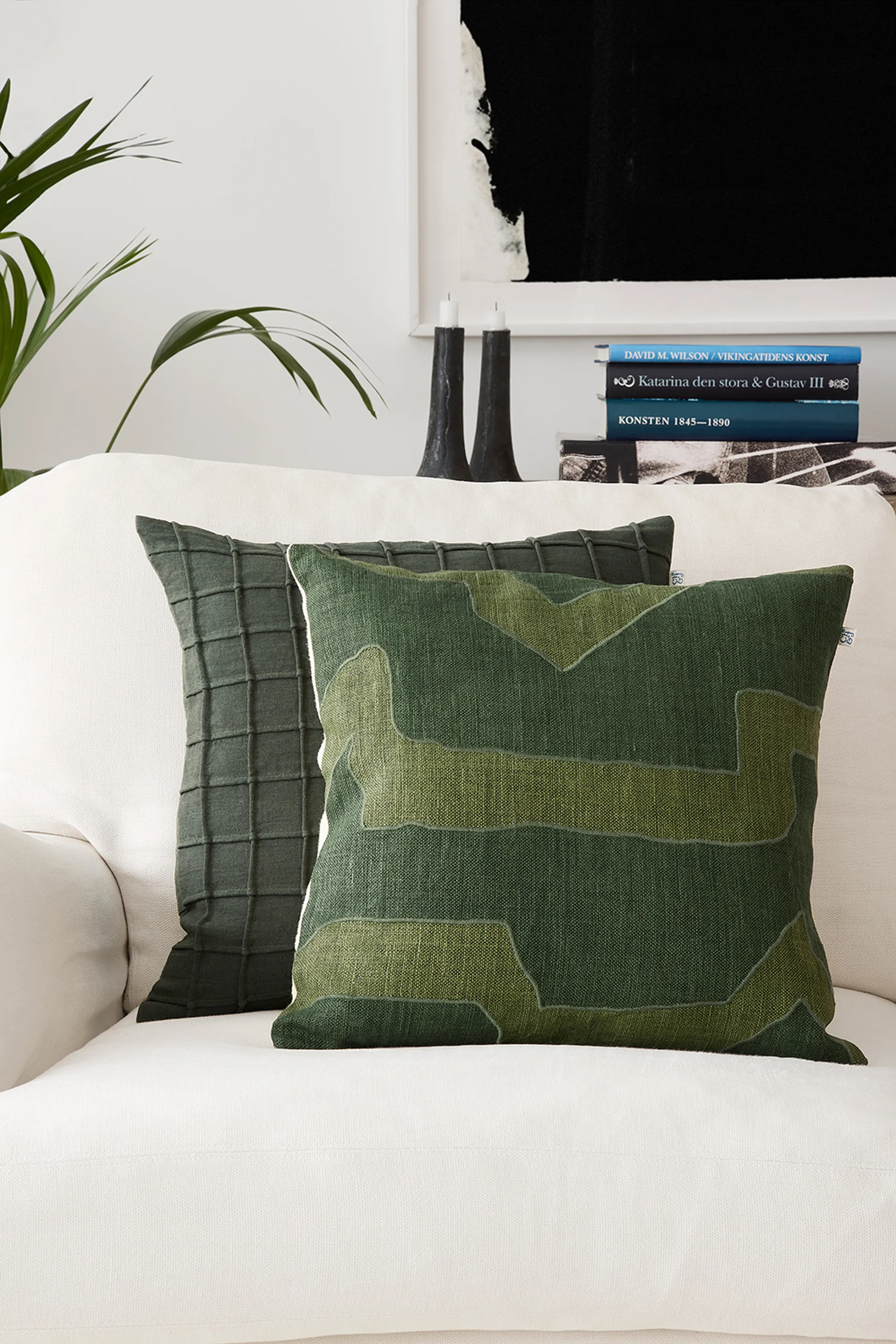 Housse de coussin Jammu 50x50 cm, Forest Green Chhatwal & Jonsson