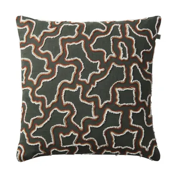 Housse de coussin Kamal 50x50 cm - Forest Green-terracotta - Chhatwal & Jonsson