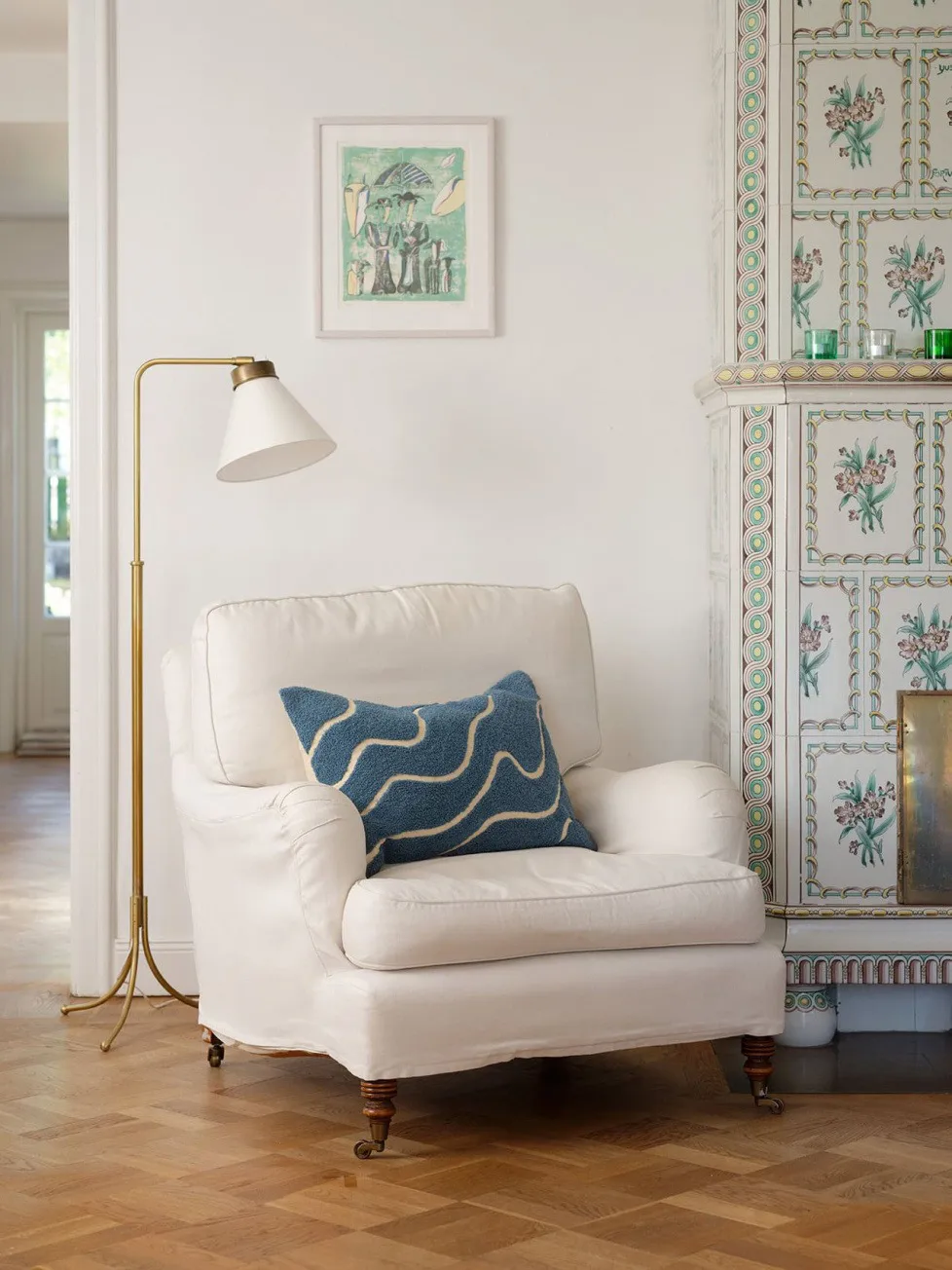 Housse de coussin Kashi 40x60 cm, Heaven blue Chhatwal & Jonsson