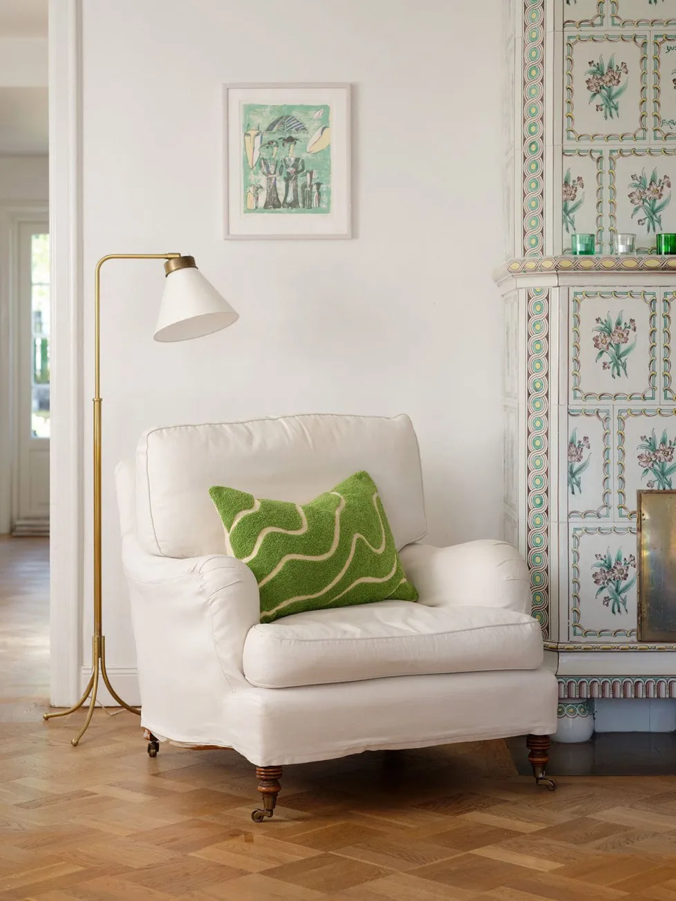 Housse de coussin Kashi 40x60 cm, Lime Chhatwal & Jonsson