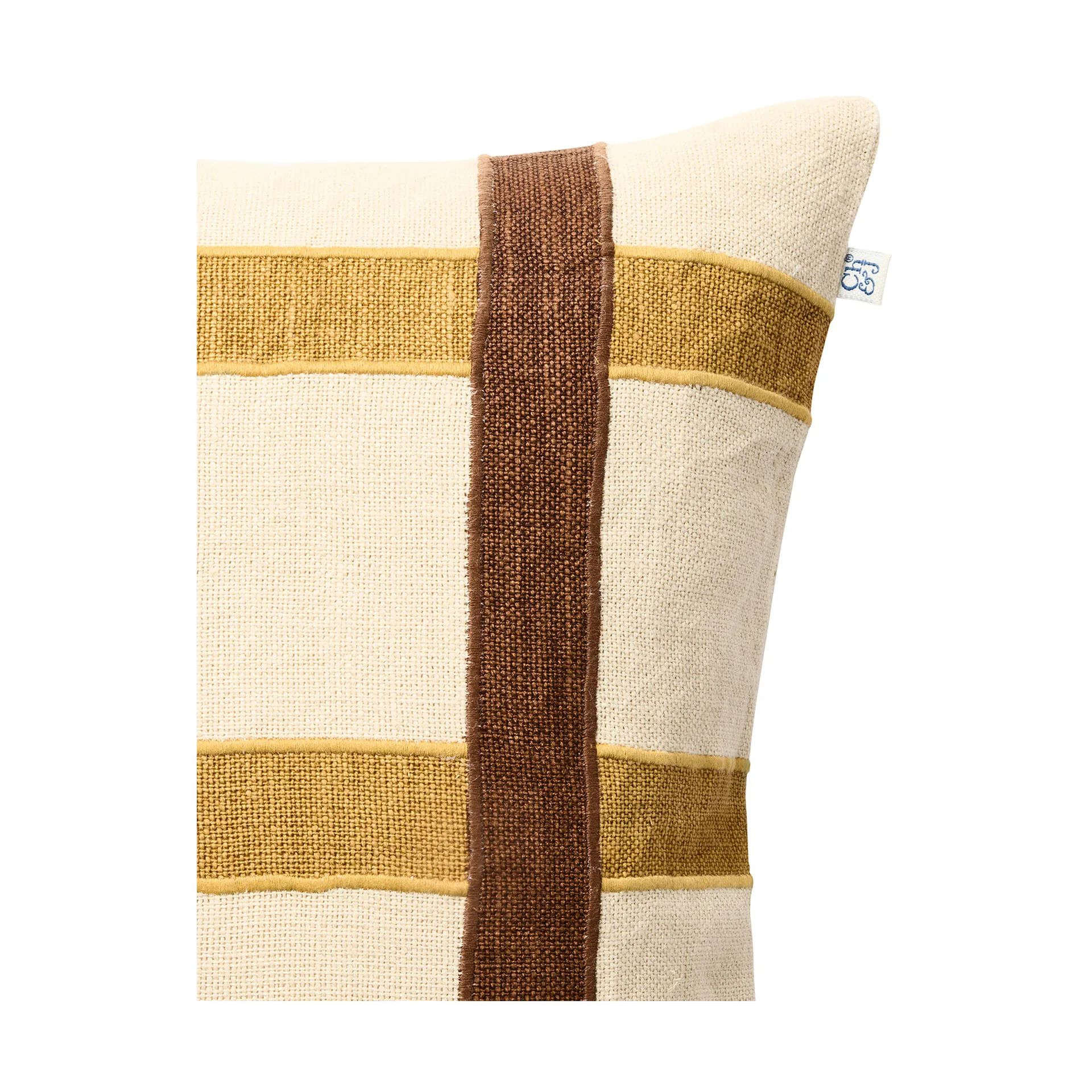 Housse de coussin Kiran 50x50 cm, Spicy Yellow-Taupe Chhatwal & Jonsson
