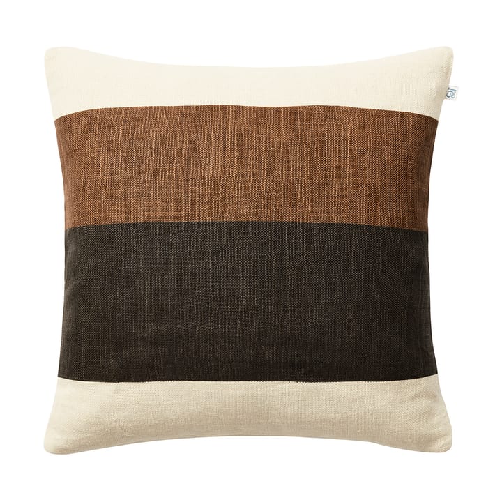 Housse de coussin Kumar 50x50 cm - Taupe-Dark Brown - Chhatwal & Jonsson