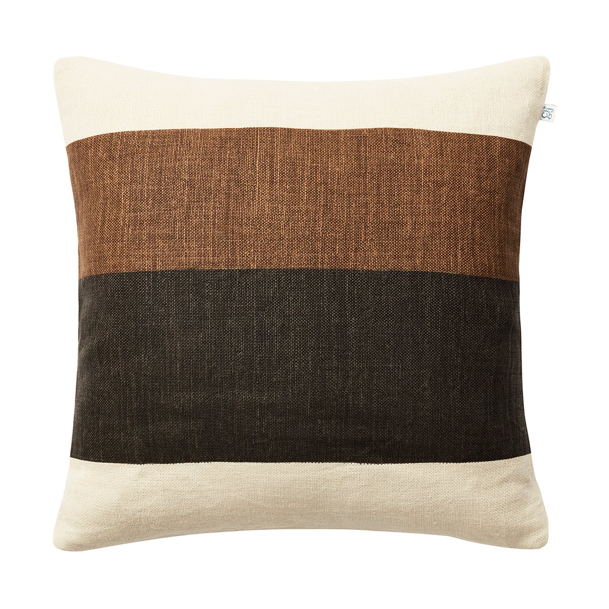 Chhatwal & Jonsson Housse de coussin Kumar 50x50 cm Taupe-Dark Brown
