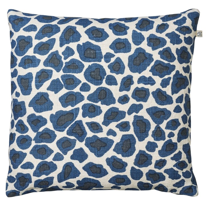 Housse de coussin Léopard 50 x 50 cm - Bleu - Chhatwal & Jonsson