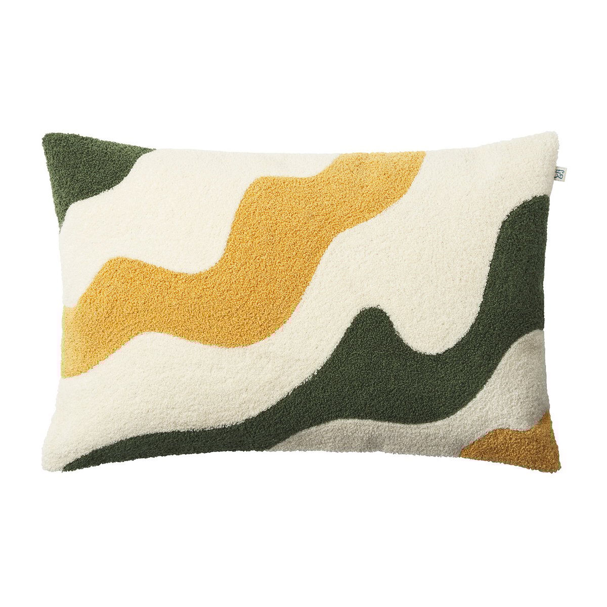 Chhatwal & Jonsson Housse de coussin Lodi 40x60 cm Cactus-Spicy yellow-off white