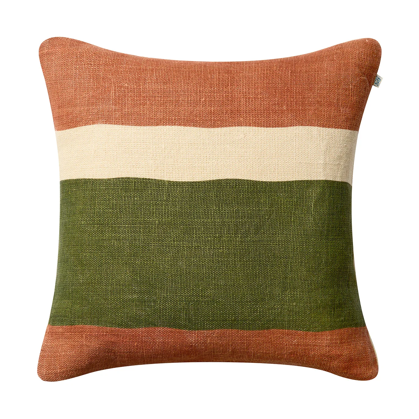 Housse de coussin Manali 50x50 cm, Apricot orange-cactus green Chhatwal & Jonsson