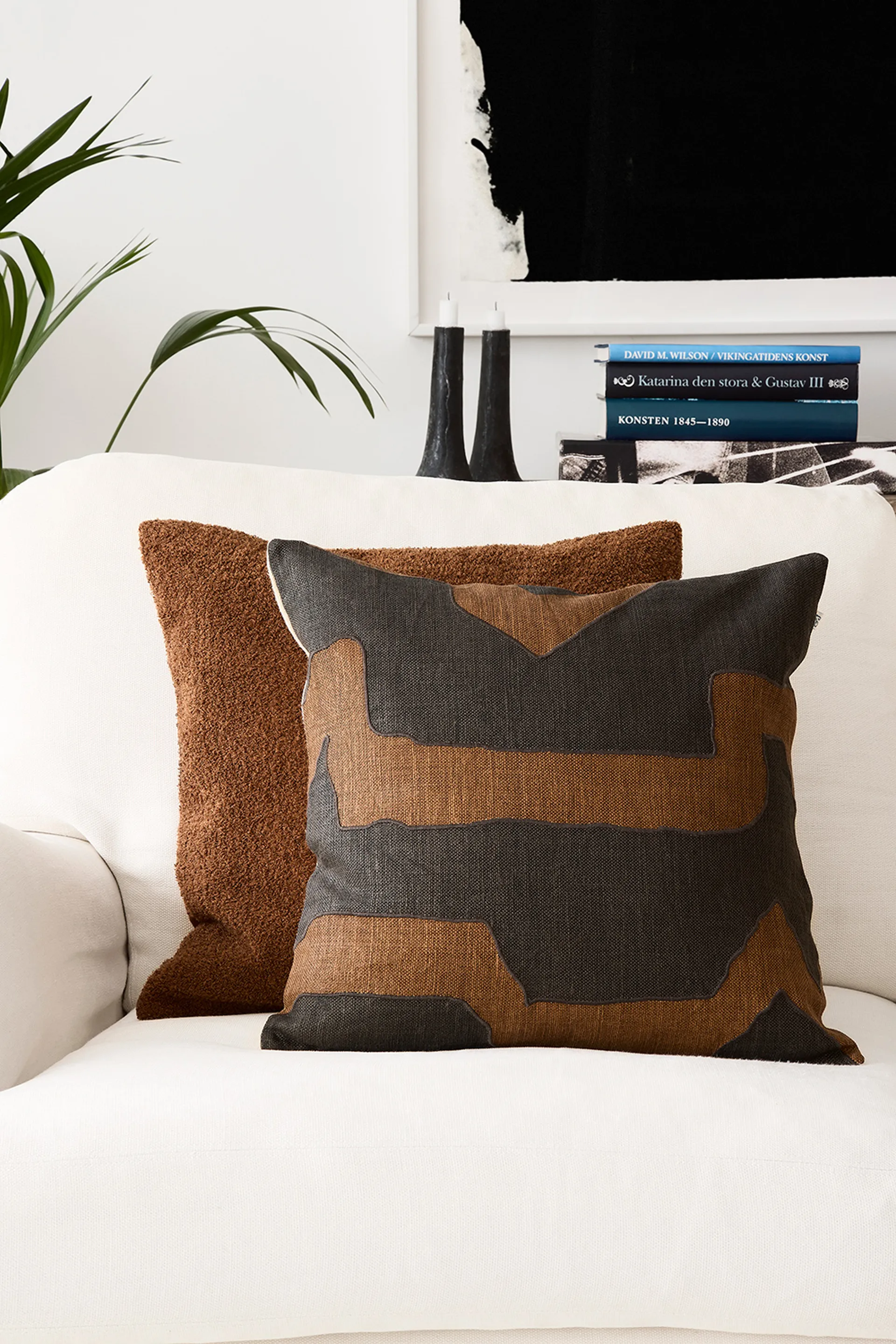 Housse de coussin Mani 50x50 cm, Cognac Chhatwal & Jonsson