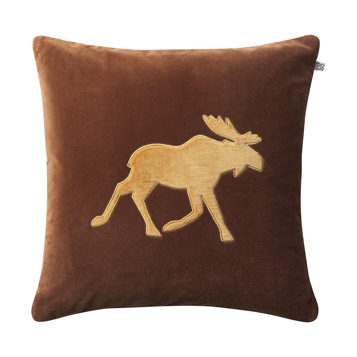 Chhatwal & Jonsson Housse de coussin Moose 50x50 cm Cognac-masala yellow